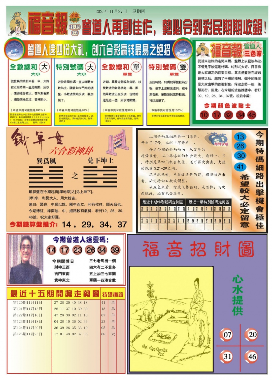 六合彩126期福音报B