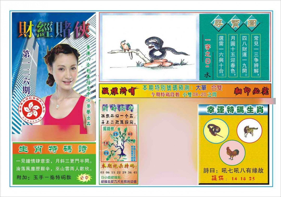 六合彩126期财经赌侠(新图)