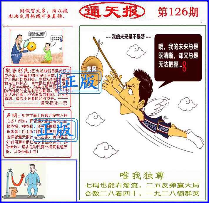 六合彩126期正版通天报(另版)