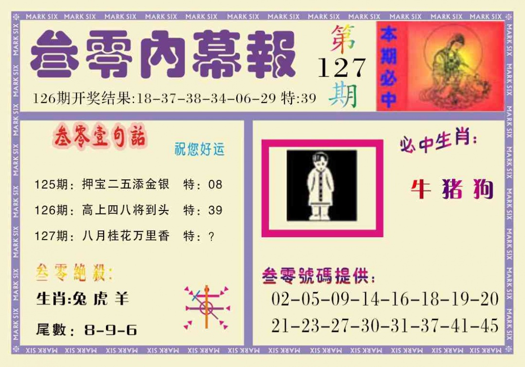 六合彩127期叁零内幕报