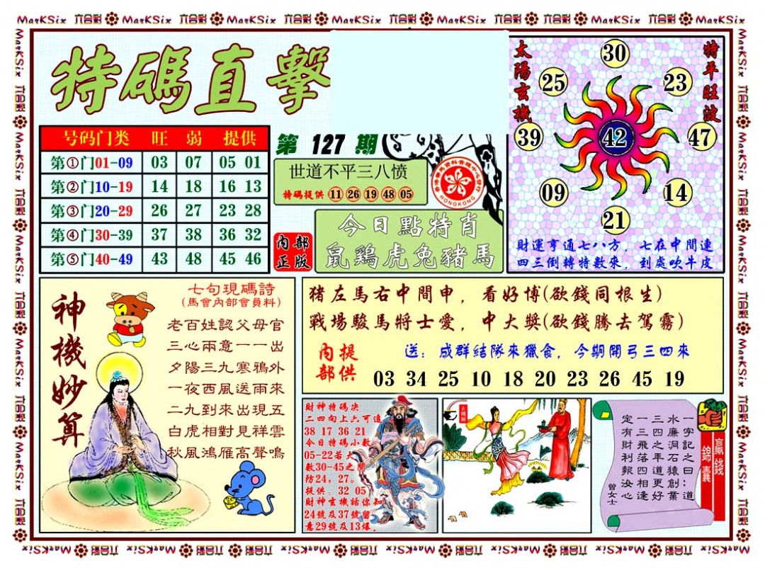 六合彩127期特马直击
