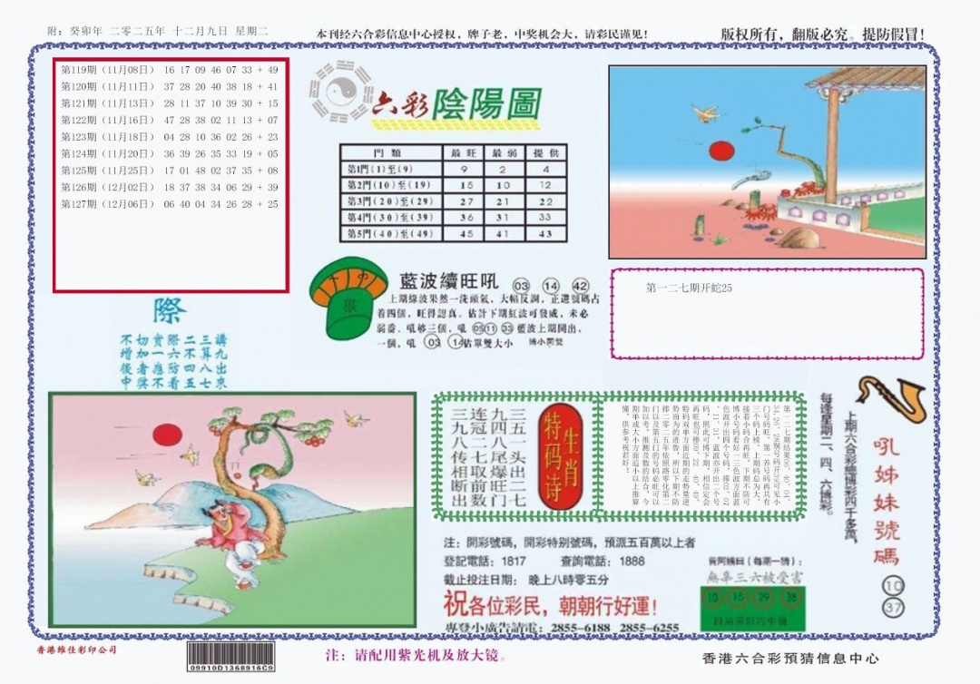 六合彩128期4-六合阴阳
