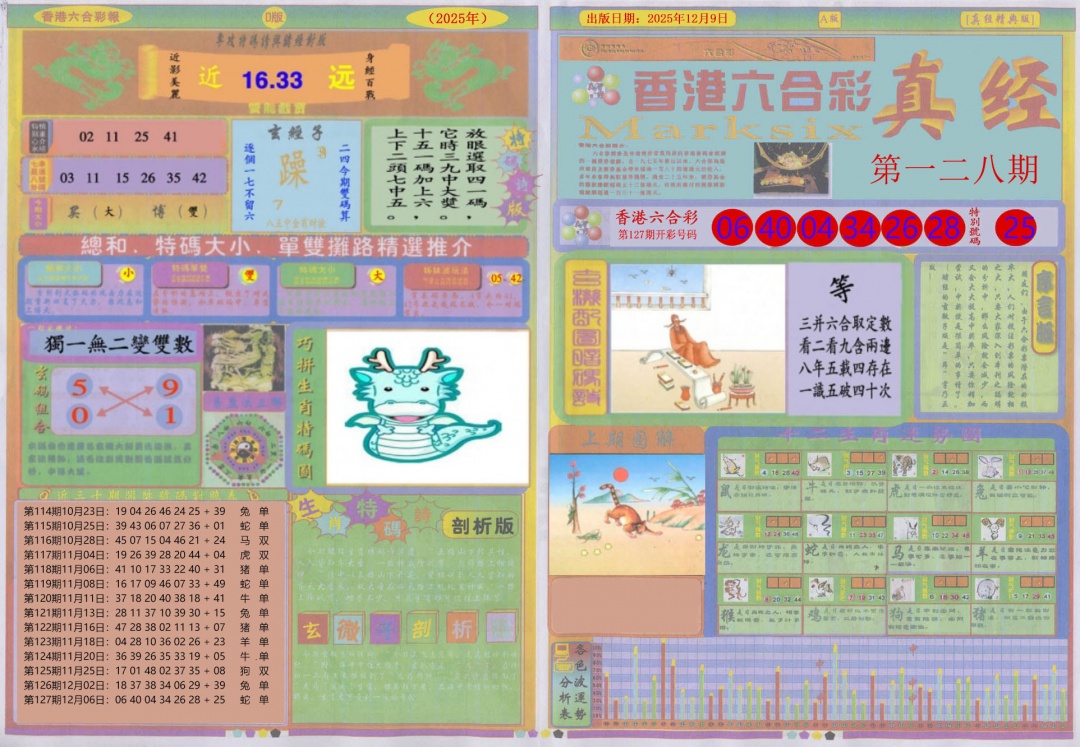 六合彩128期真经A