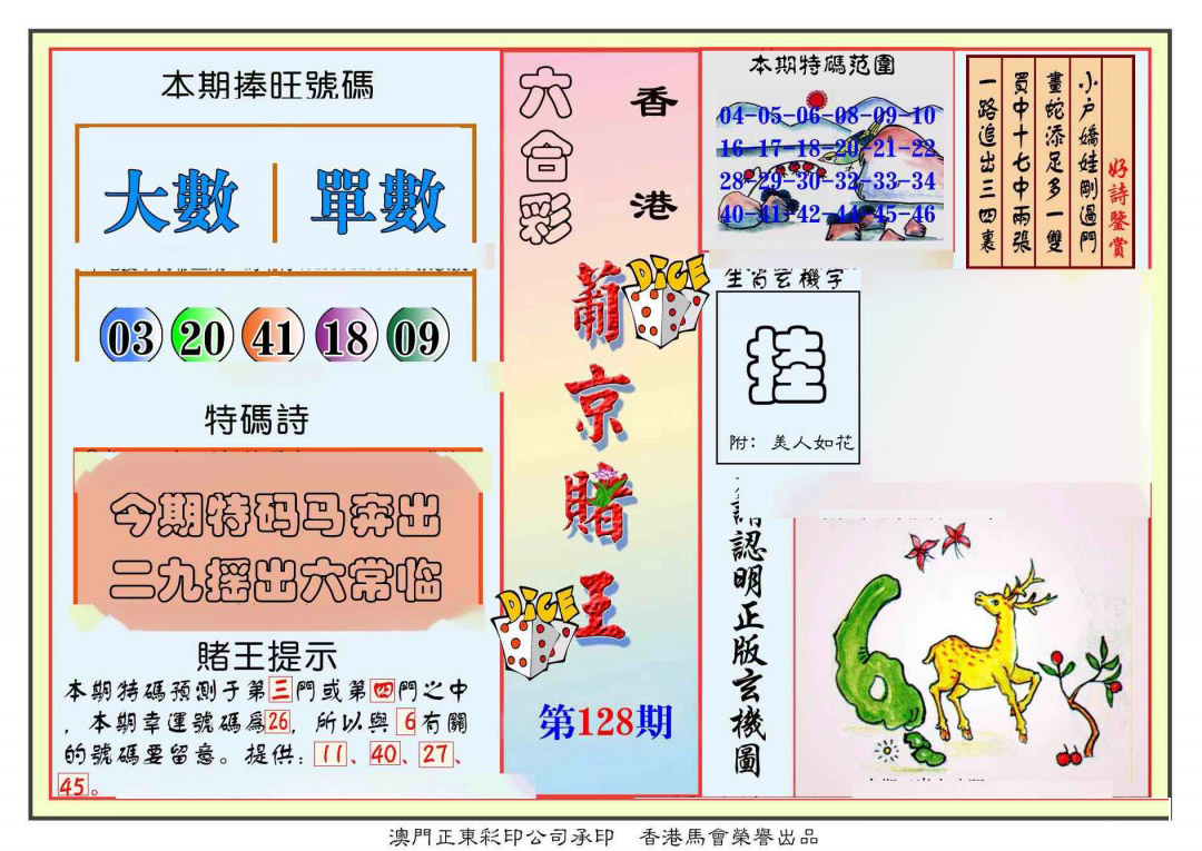 六合彩128期葡京赌王彩
