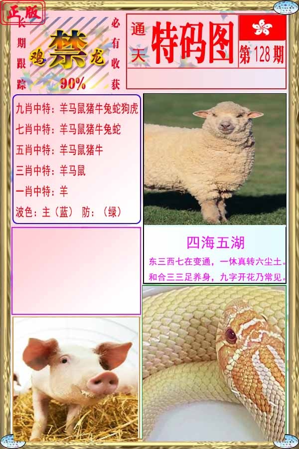 六合彩128期特码图