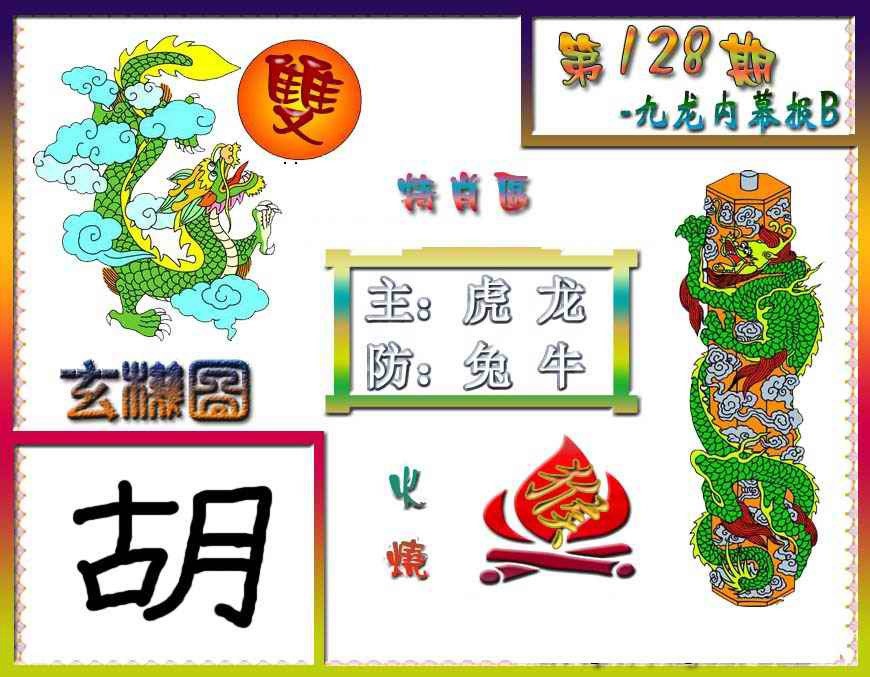 六合彩128期九龙内幕特肖图B