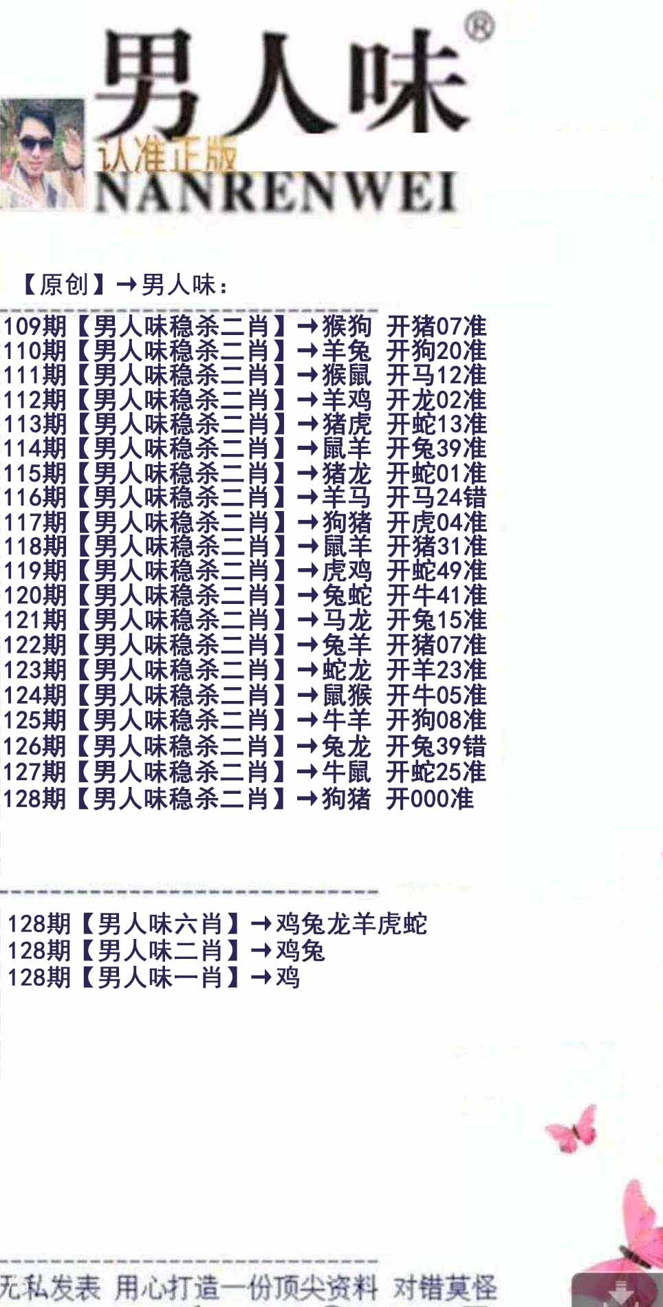 六合彩128期男人味