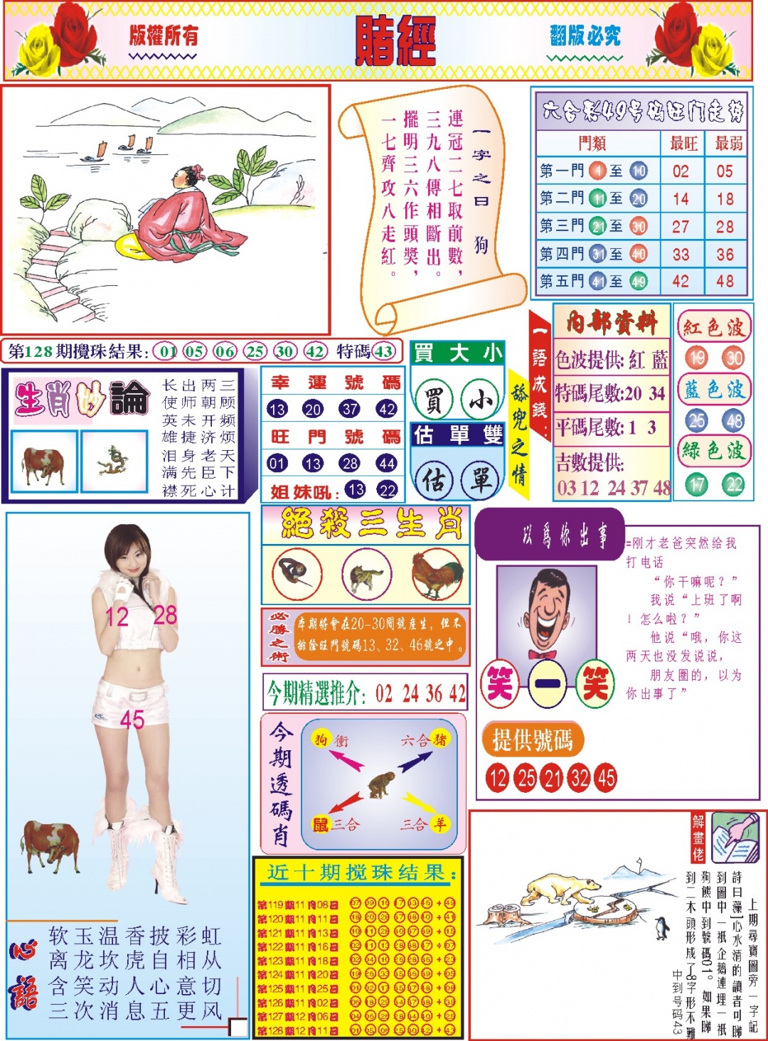 六合彩129期118赌经(新图)