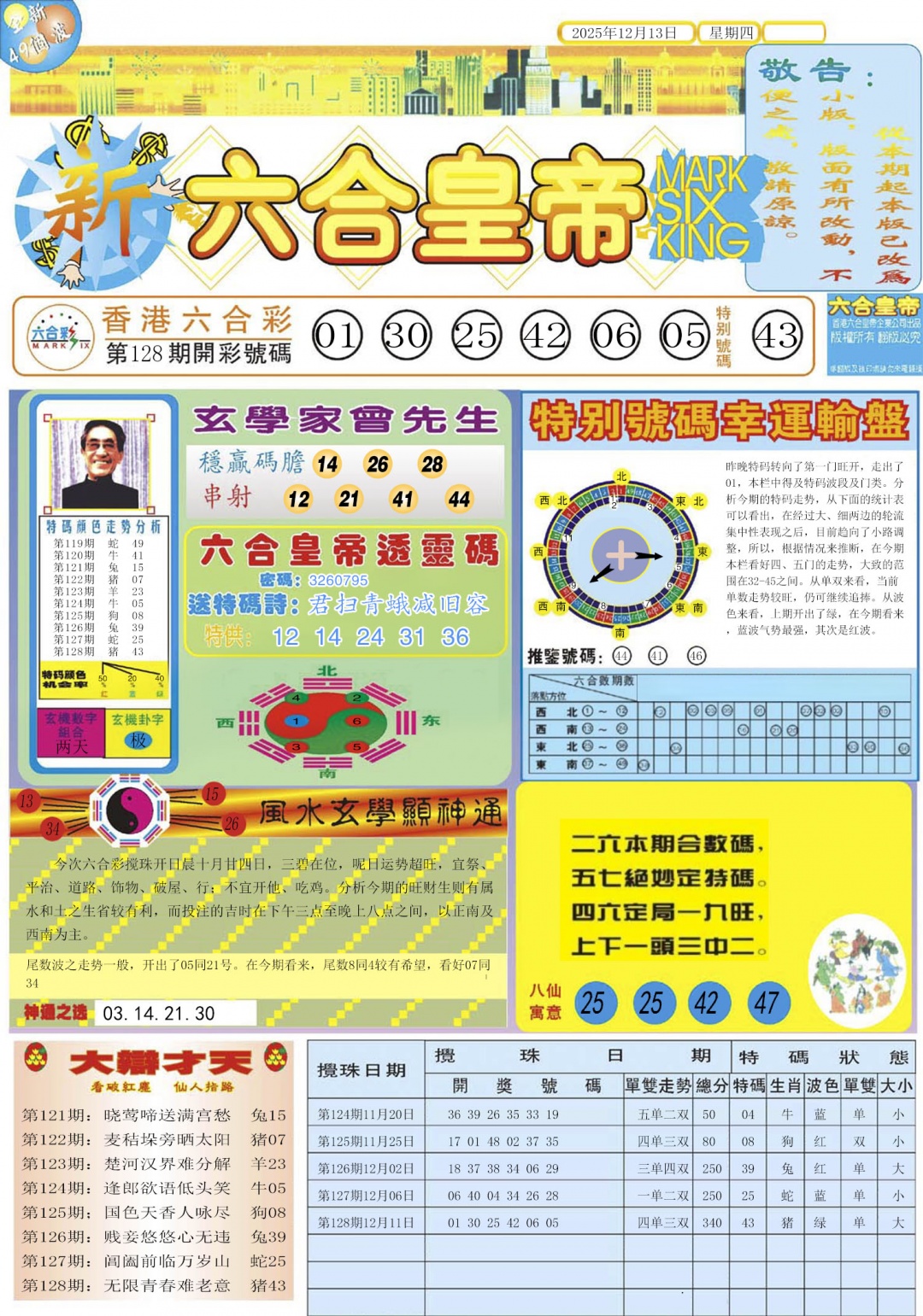 六合彩129期六合皇帝A