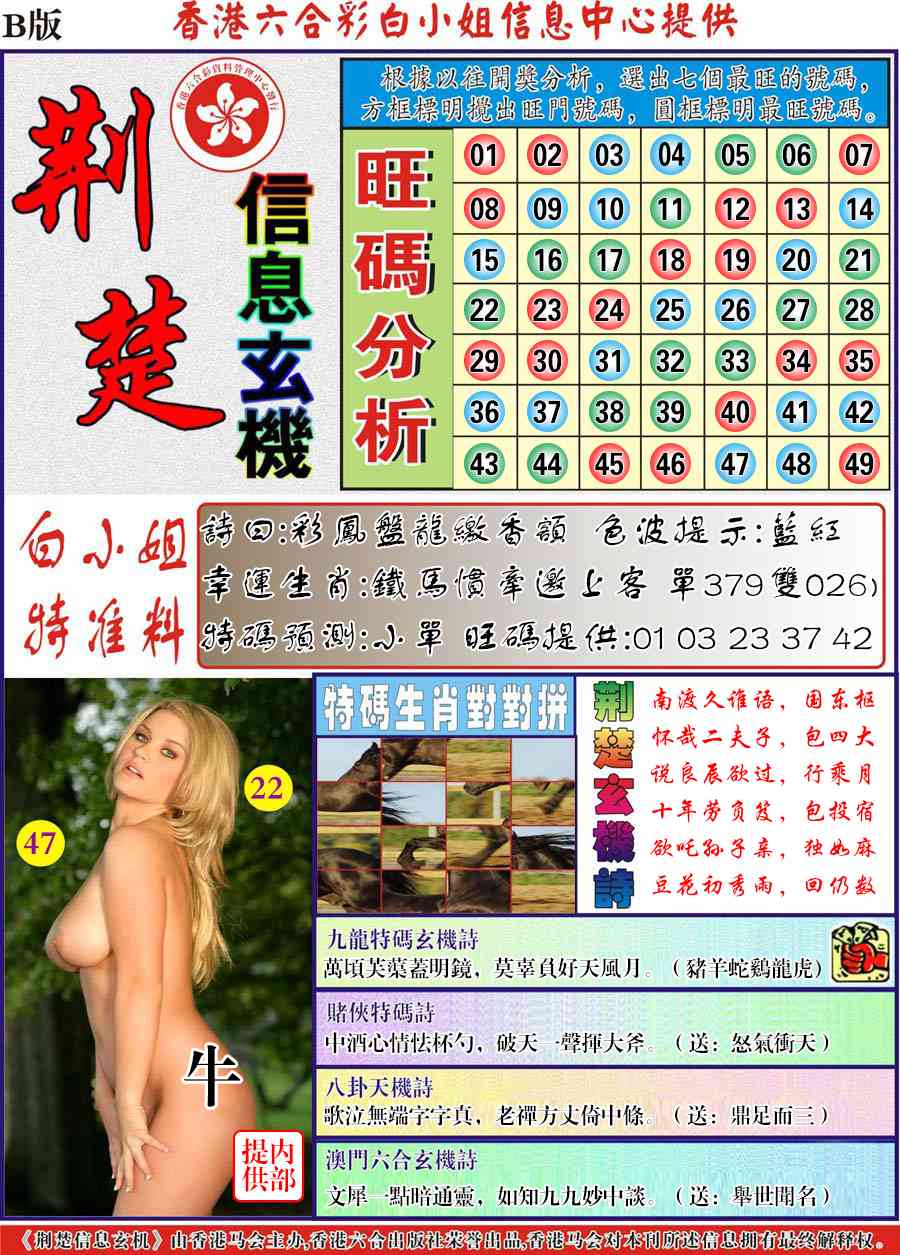 六合彩129期荆楚信息玄机B