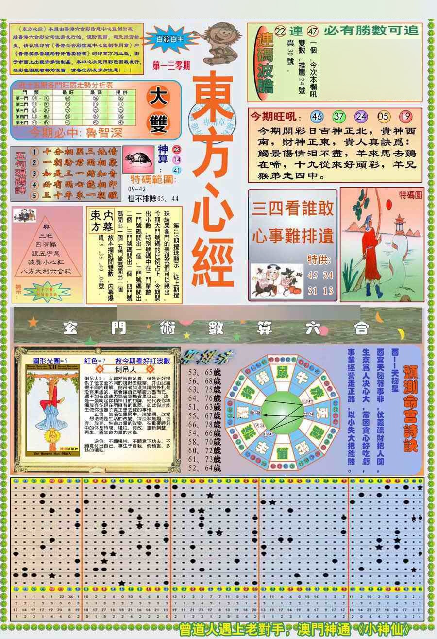 六合彩130期(新版)东方心经A