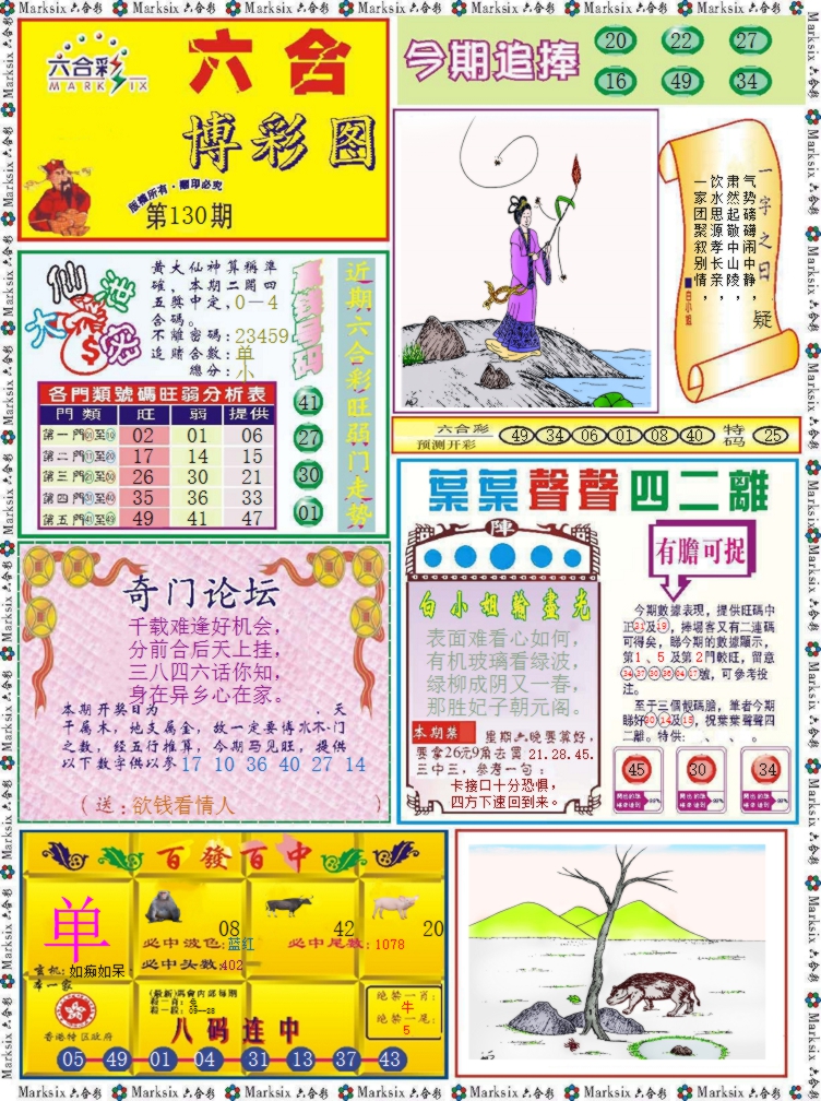 六合彩130期六合博彩图记录