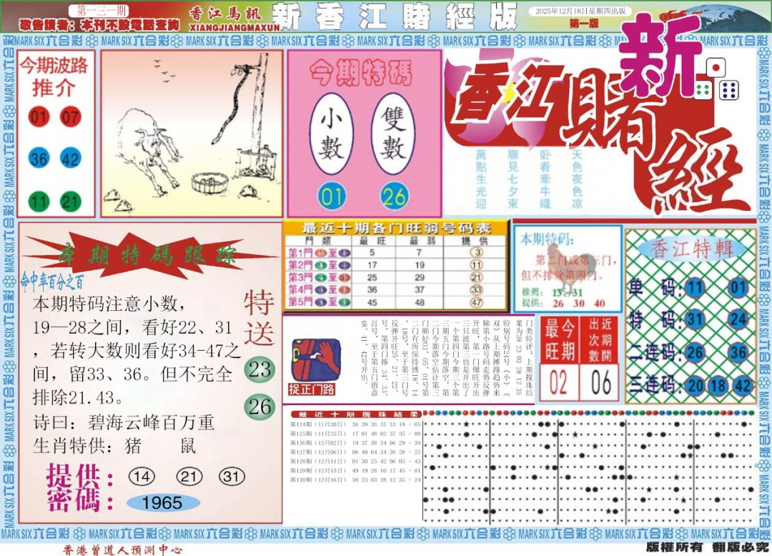 六合彩131期新香江赌经A