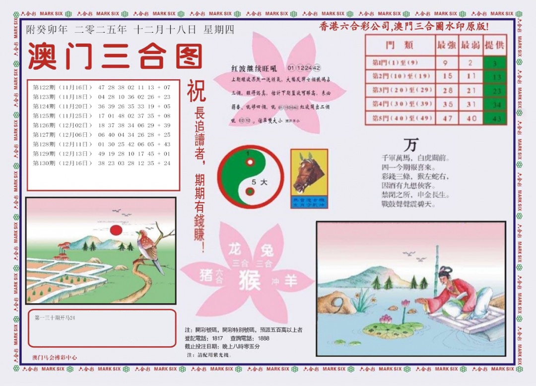 六合彩131期4-澳门三合