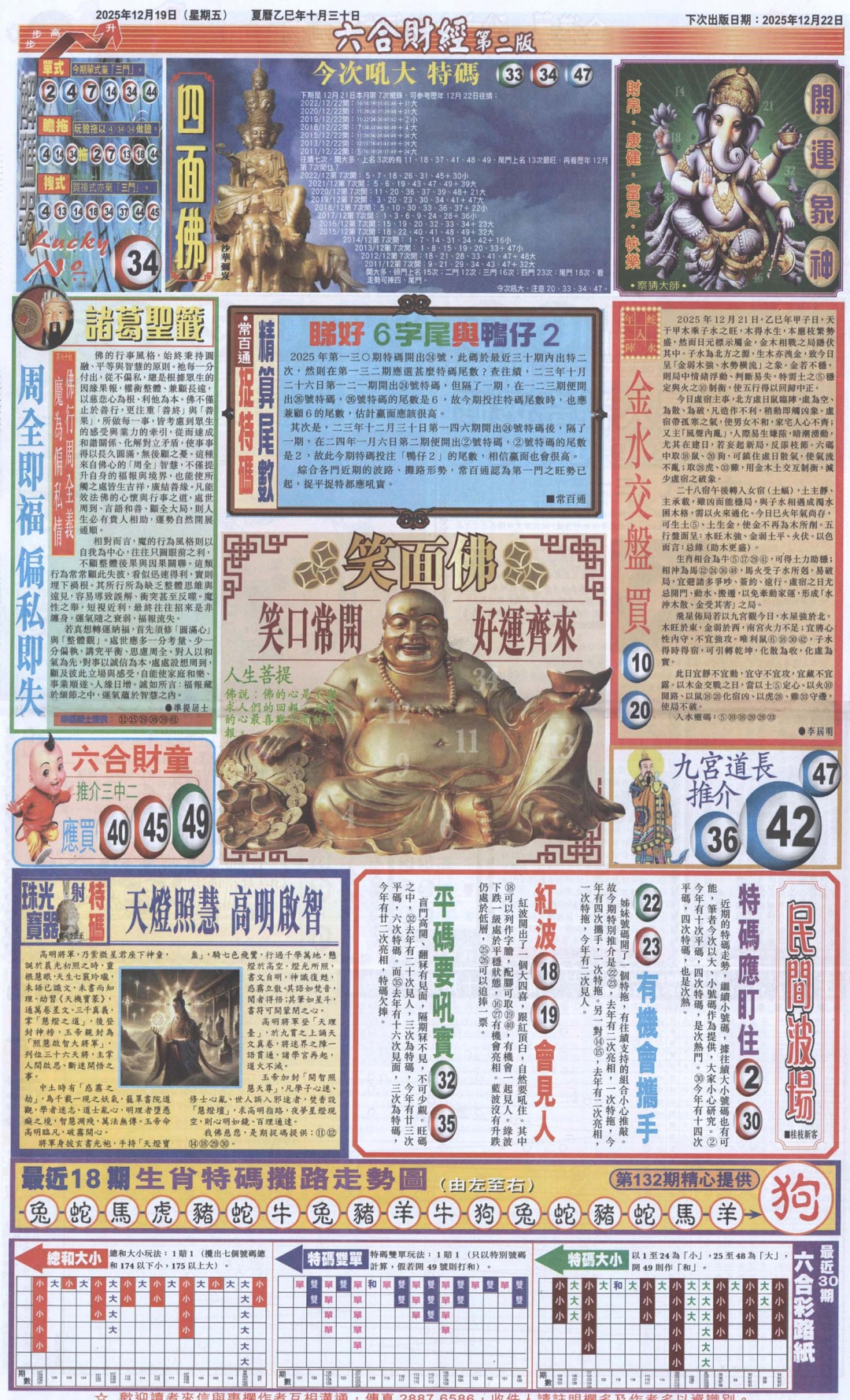 六合彩132期六合财经D加大版