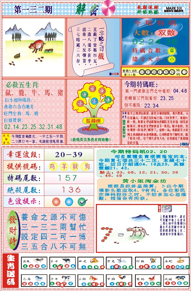 六合彩132期118解密(新图)