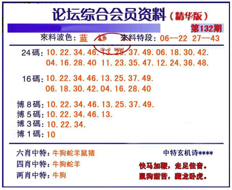 六合彩132期综合会员资料