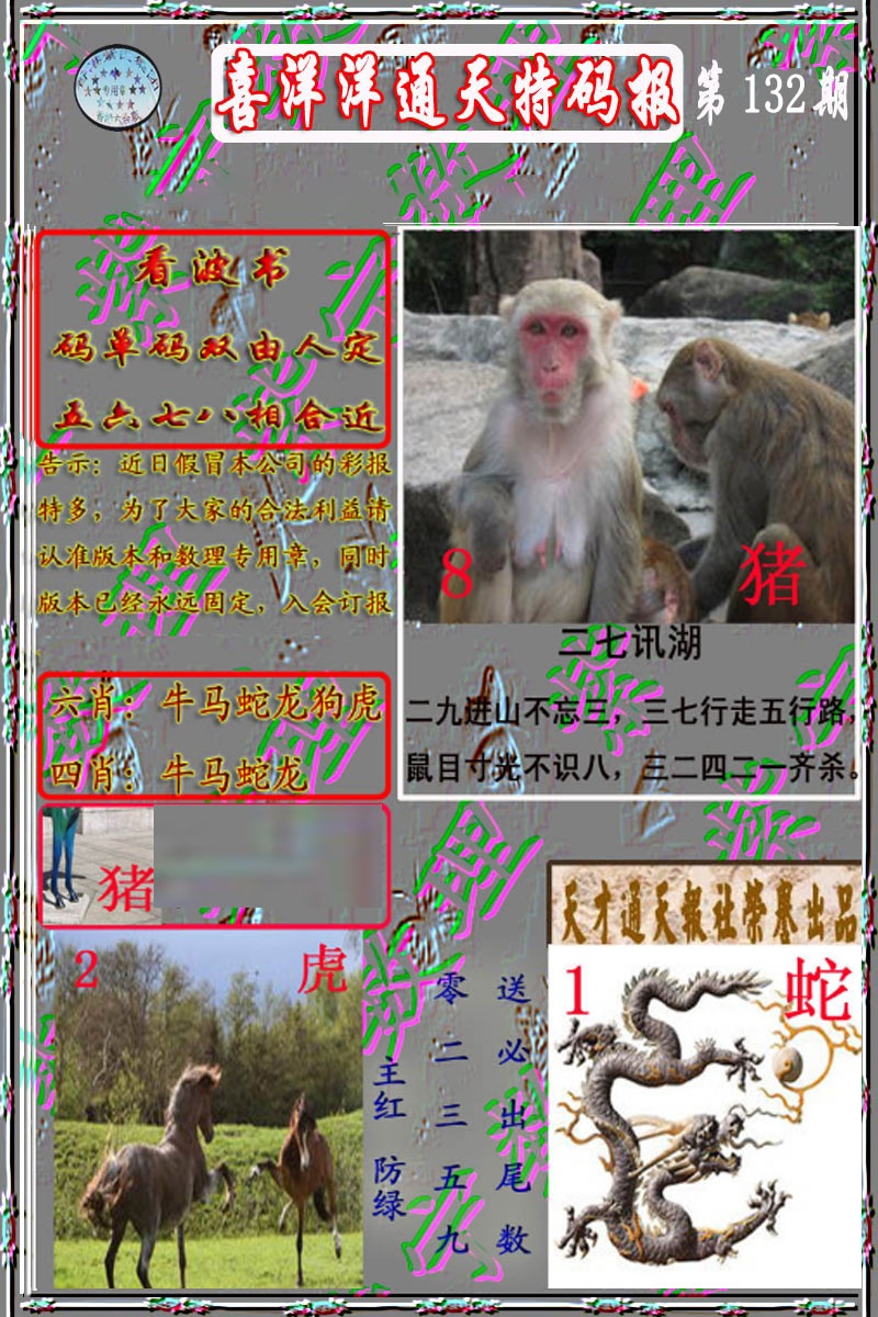 六合彩132期洋通报