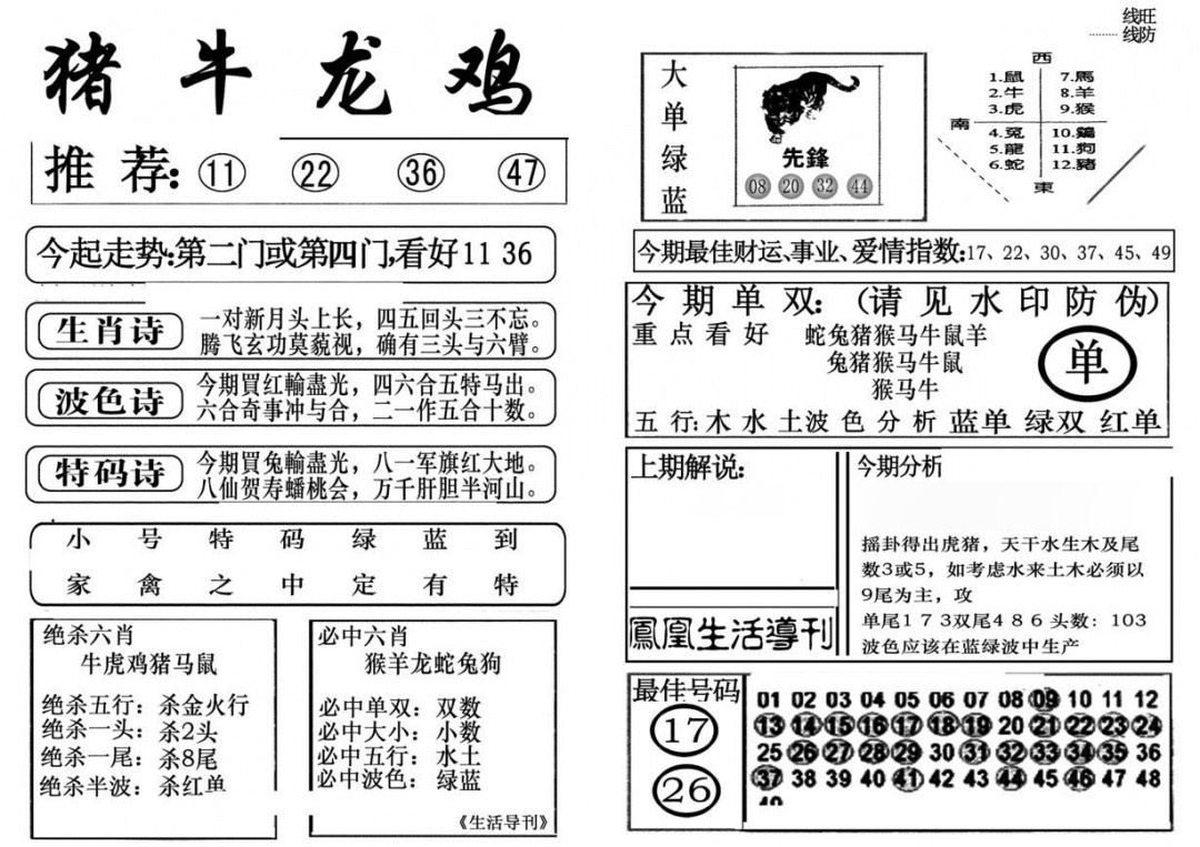 六合彩132期生活快报(新料)