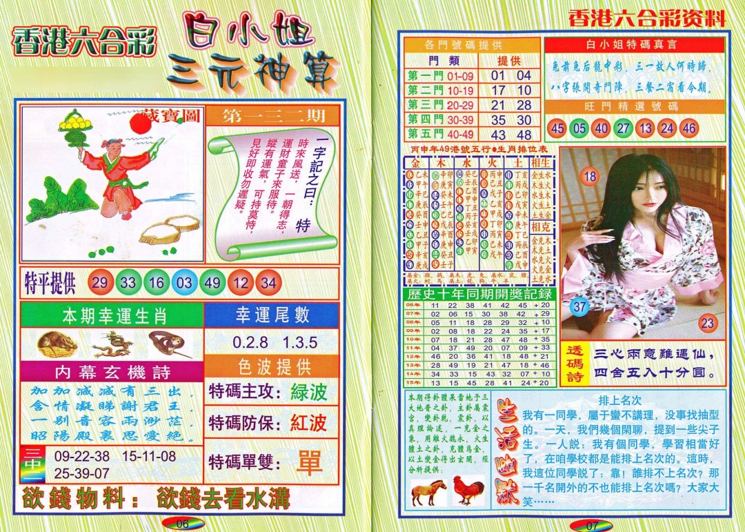 六合彩132期三元神算