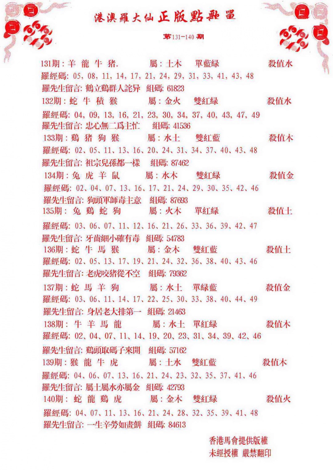 六合彩134期点歌单