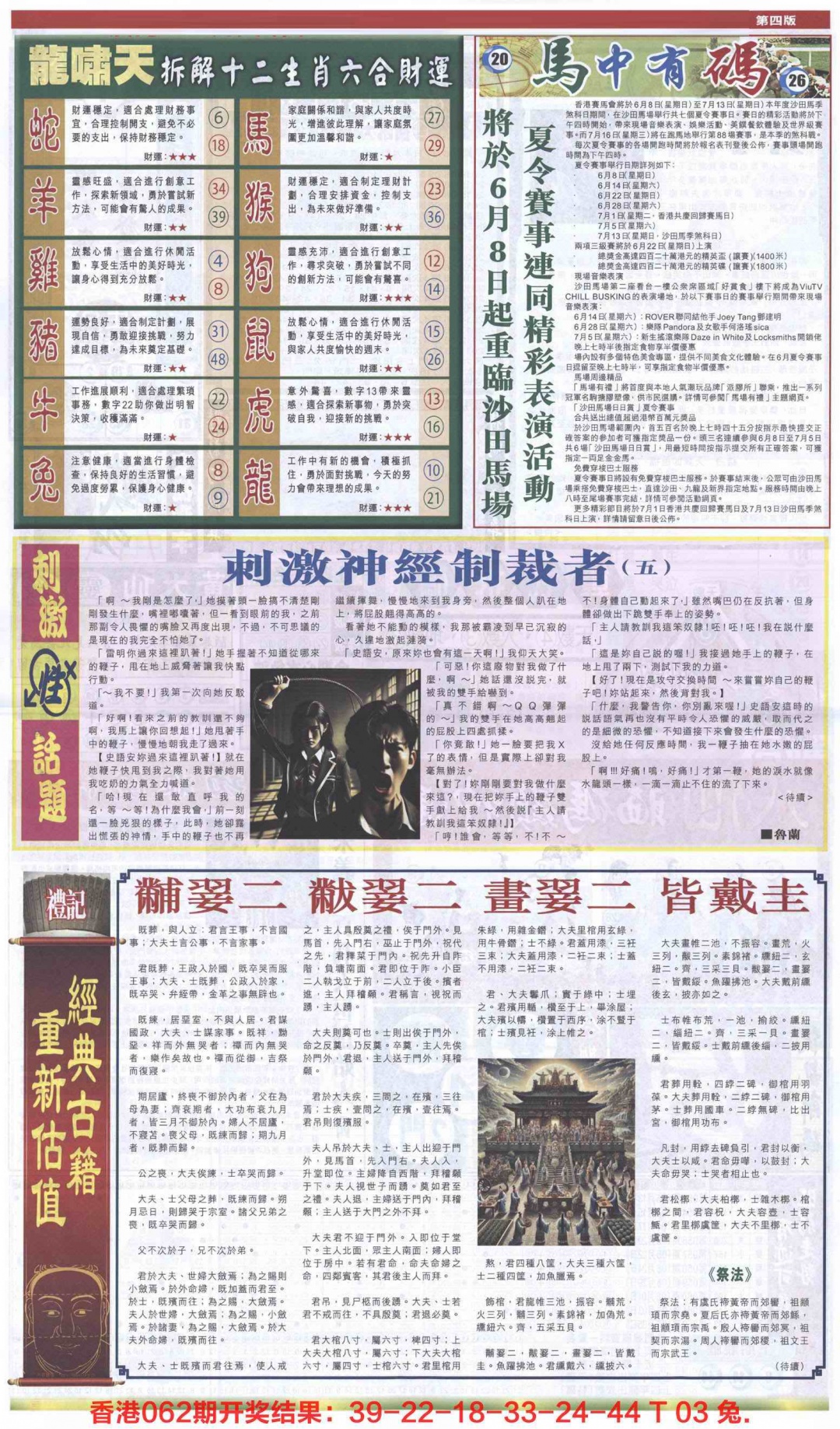 六合彩063期新报跑狗-2(背面)