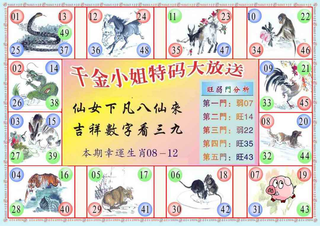 六合彩064期(新版)千金小姐B
