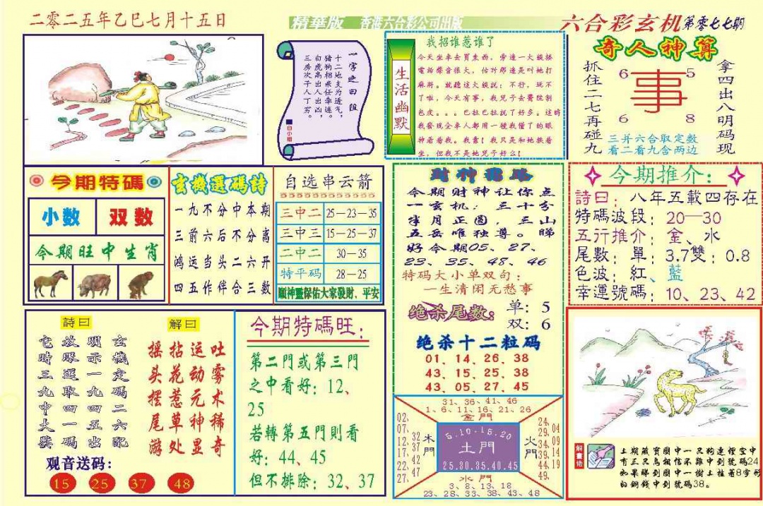 六合彩077期118六合玄机(新图)