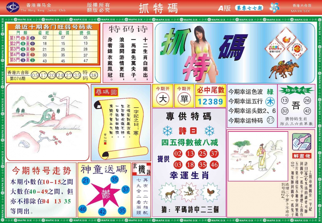 六合彩077期118抓特码A(新图)