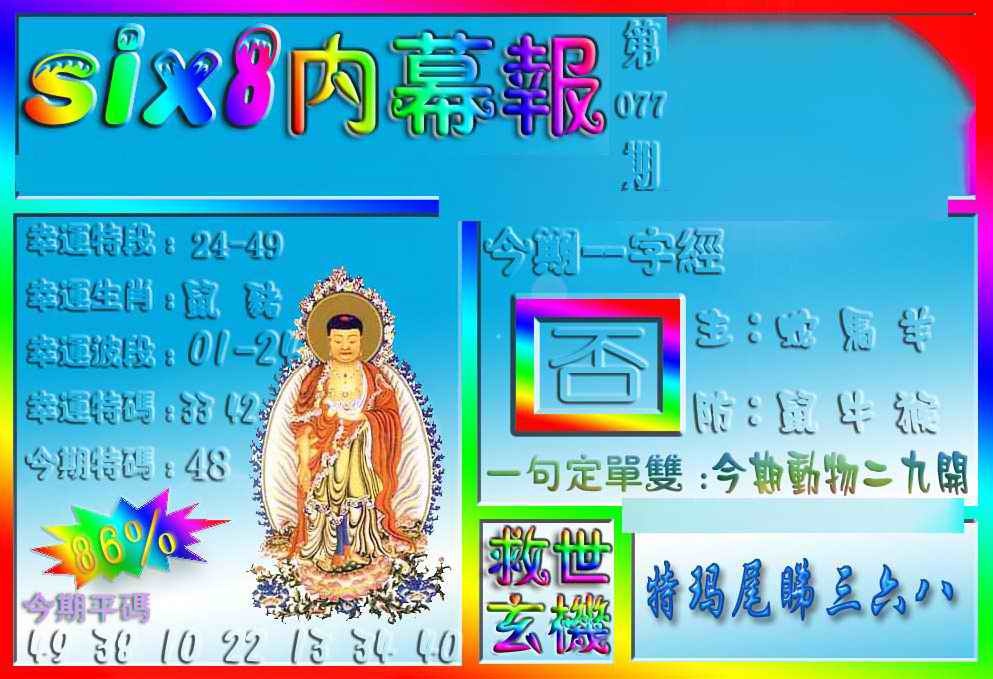 六合彩077期在线内幕报
