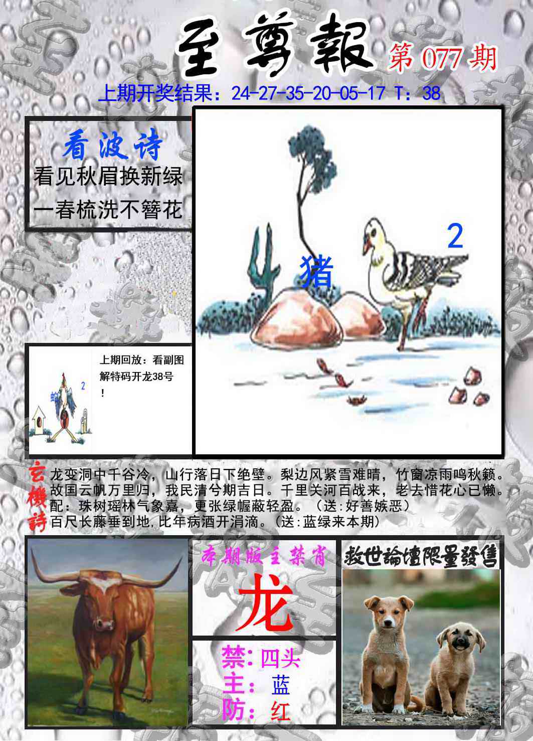 六合彩077期至尊报