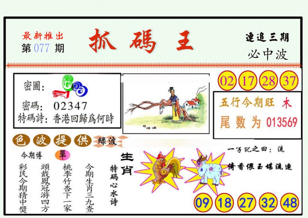 六合彩077期抓码王
