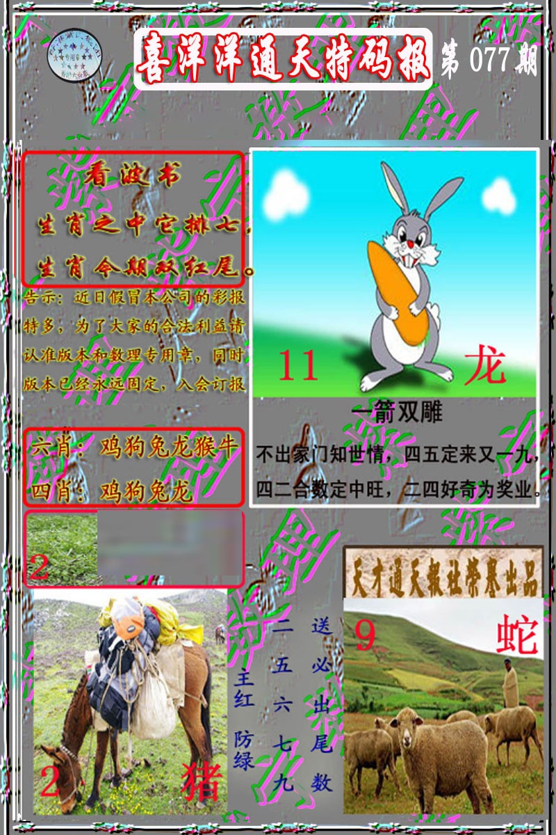 六合彩077期洋通报