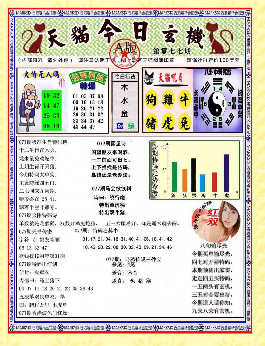 六合彩077期今日玄机图A