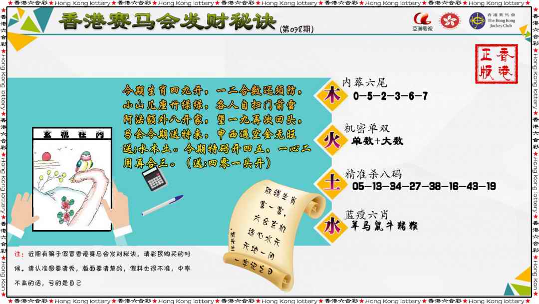 六合彩078期发财秘诀
