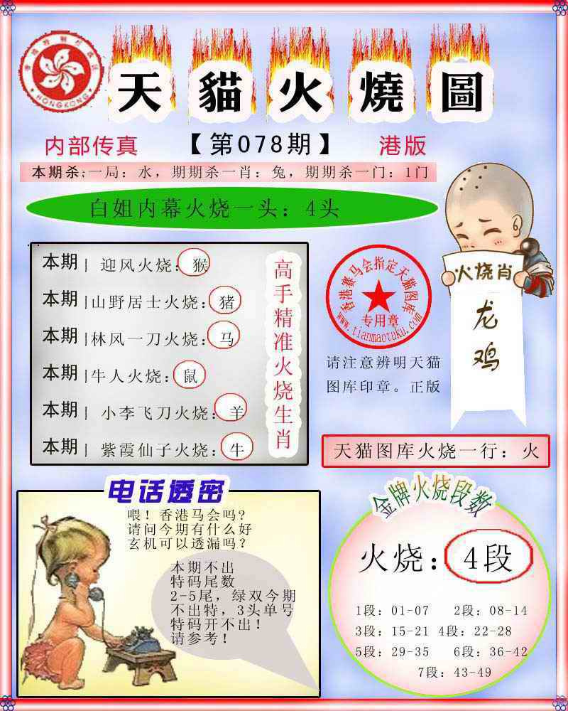 六合彩078期火烧图记录