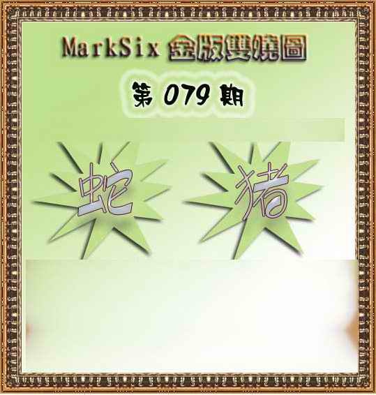 六合彩079期MarkSix金版双烧