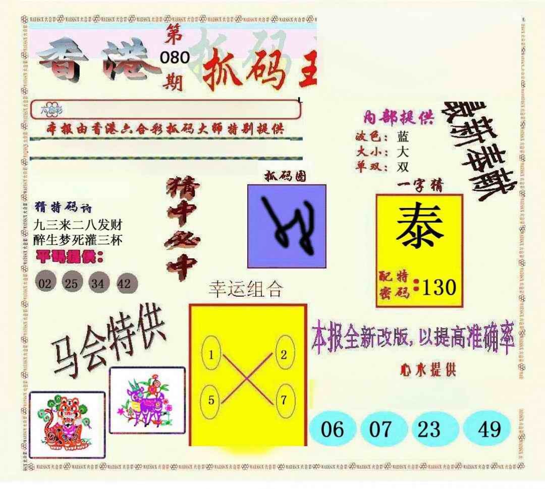 六合彩080期新抓码王