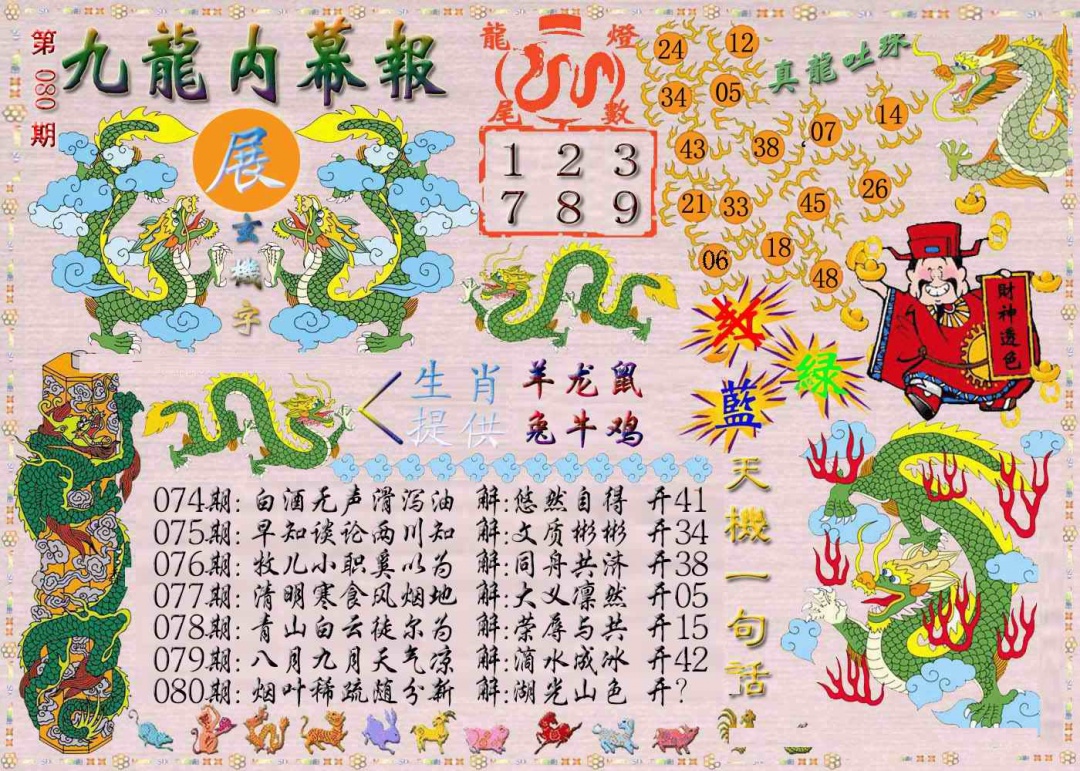 六合彩080期九龙内幕报