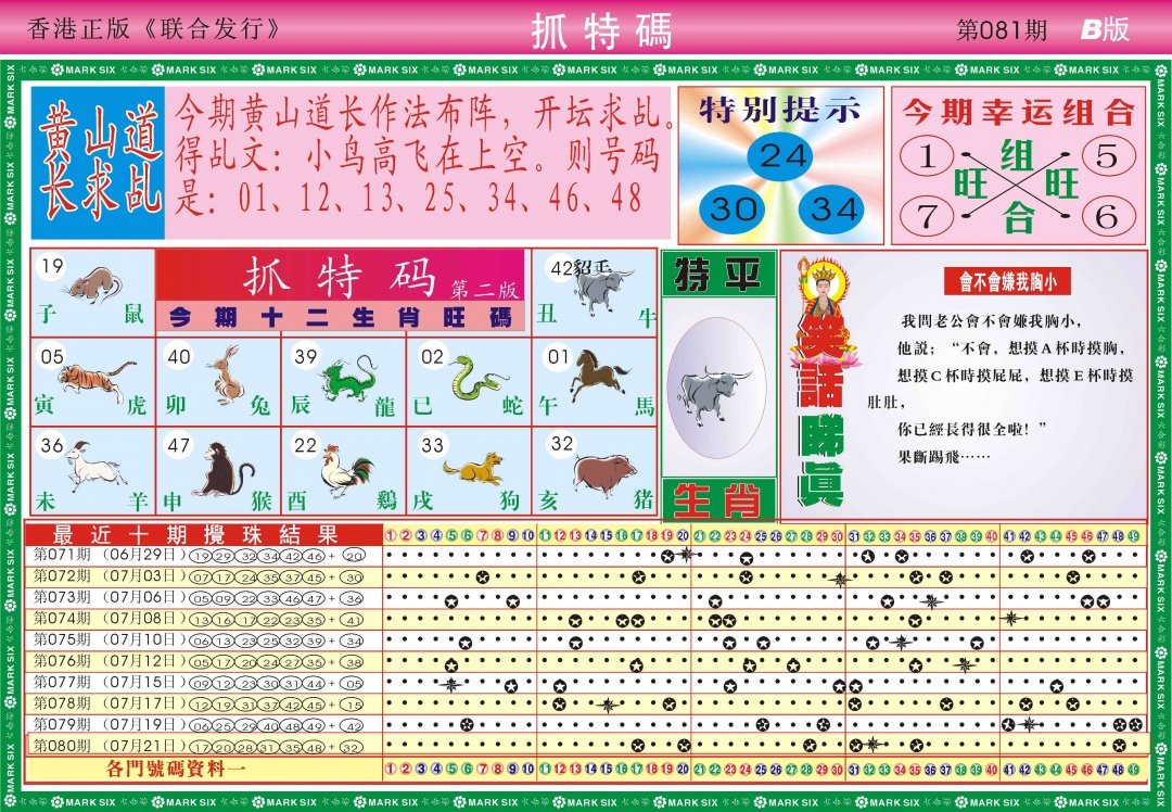 六合彩081期118抓特码B(新图)