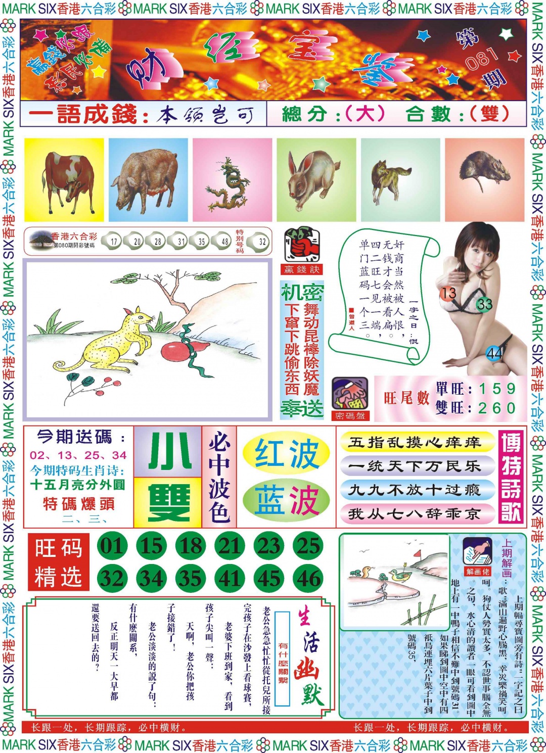 六合彩081期118财经宝鉴(新图)