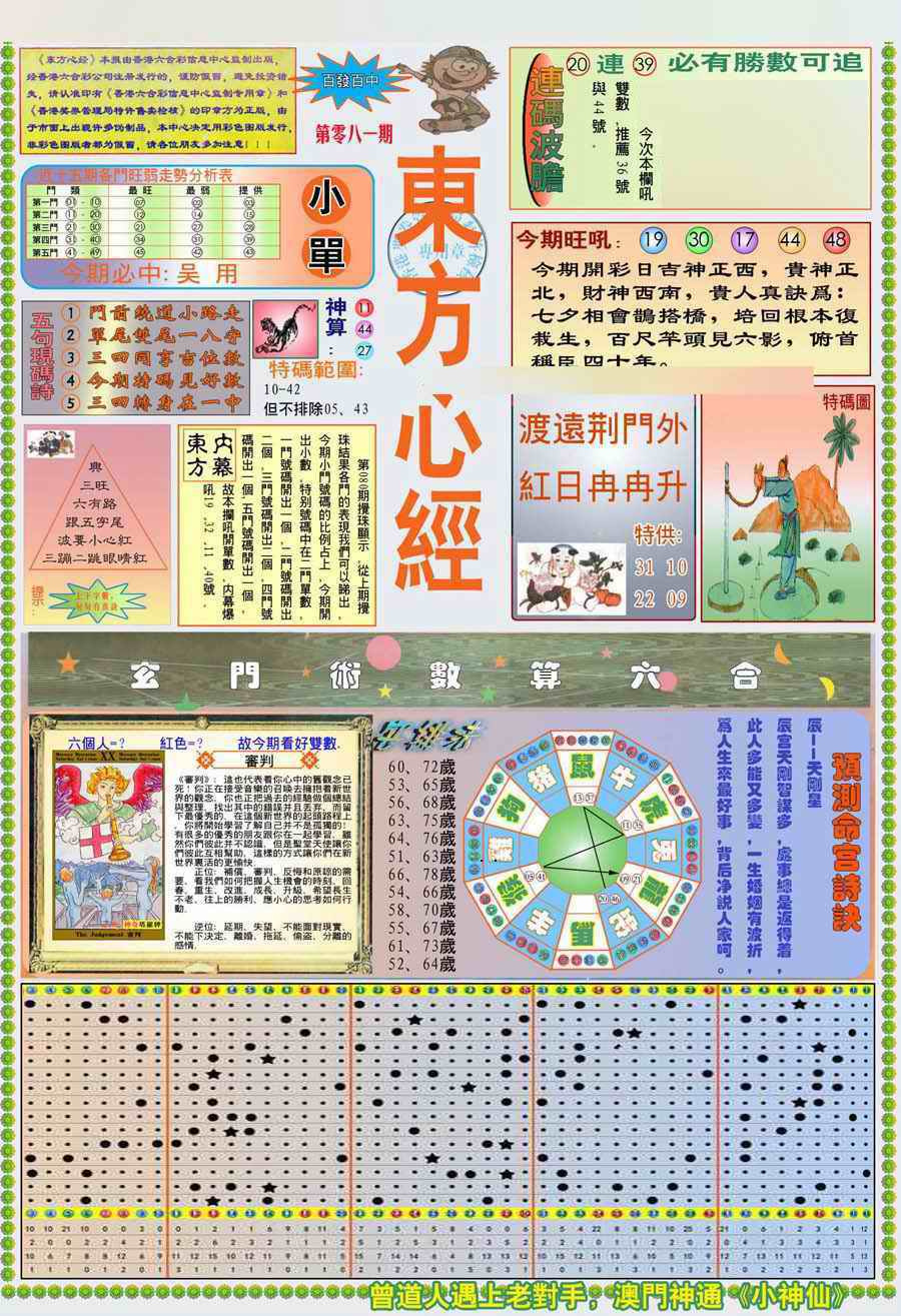 六合彩081期(新版)东方心经A