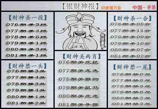 六合彩081期银财神