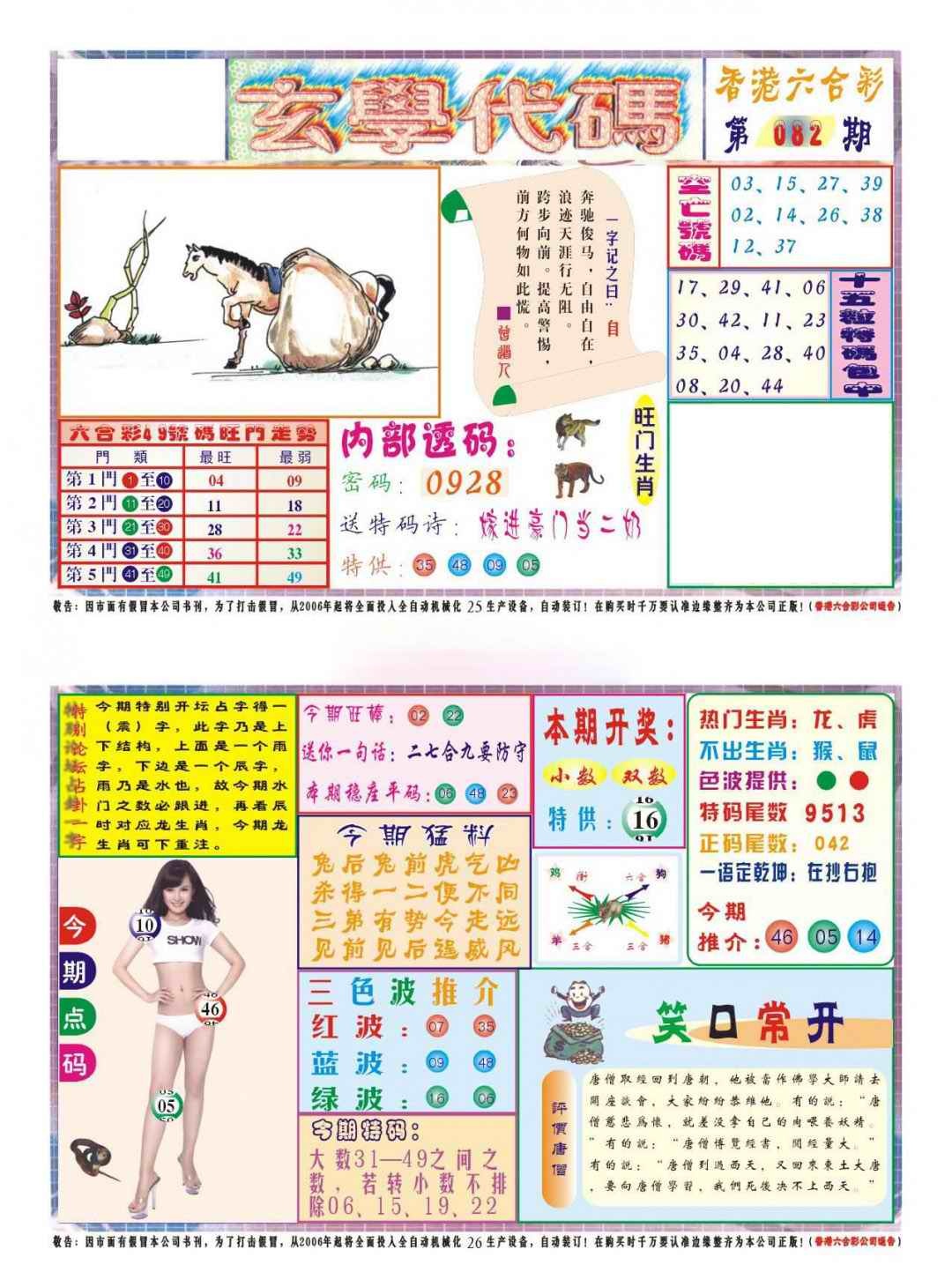 六合彩082期玄学代码