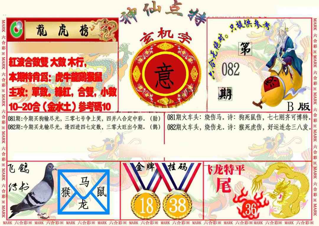 六合彩082期神仙点特B