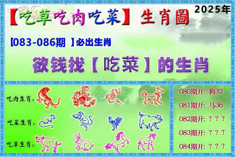 六合彩084期吃草吃肉吃菜玄机