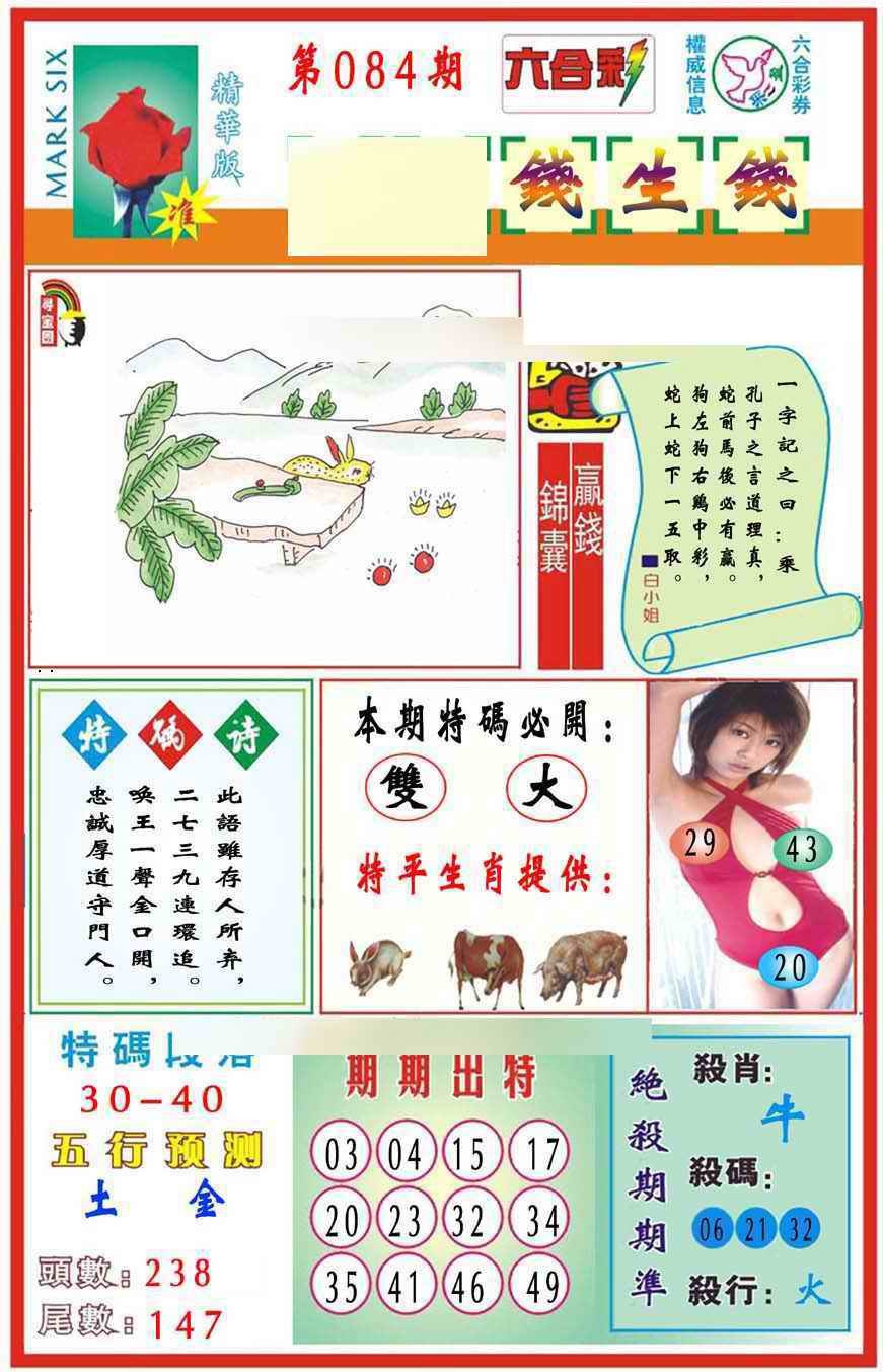 六合彩084期马经钱生钱(新图推荐)