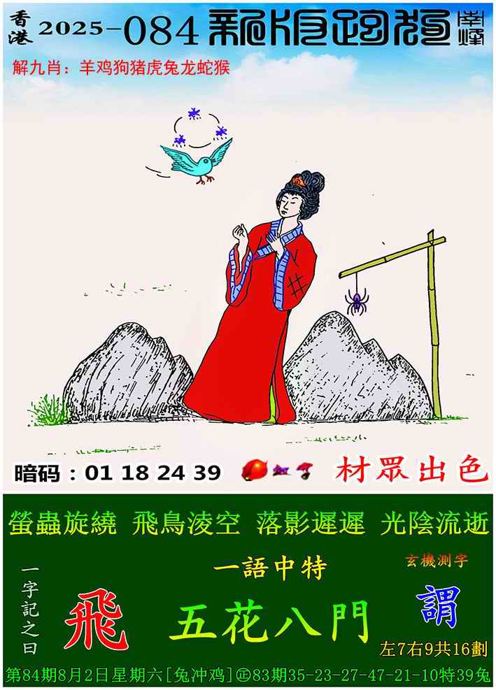 六合彩084期新版跑狗图