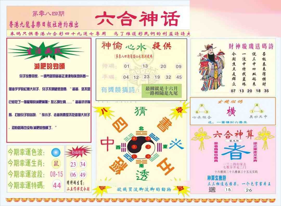 六合彩084期六合神话