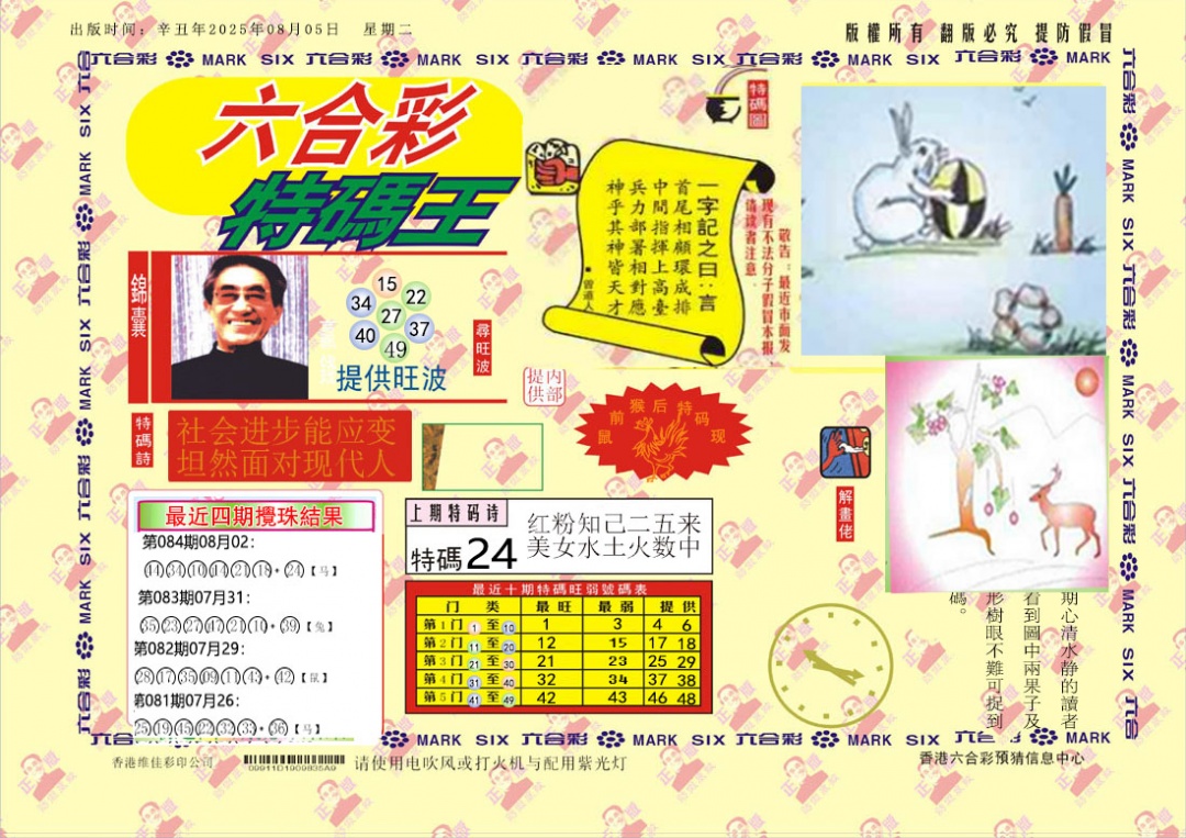 六合彩085期特码王